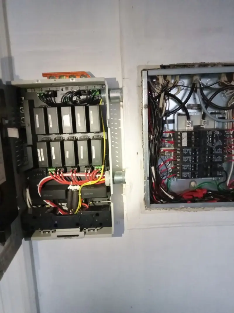 Electrical panel upgrade completed for Security Camera Wiring in South Bloomfield